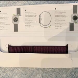 Apple Nylon Sport Loop Band - Plum 42mm